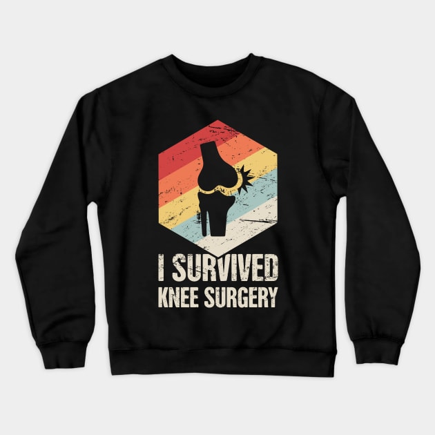 I Survived Knee Surgery | Joint Replacement Crewneck Sweatshirt by MeatMan